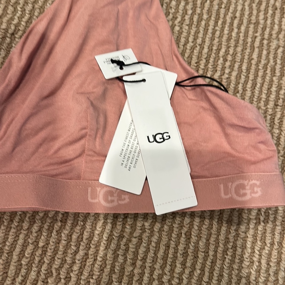 NWT UGG Francis Pink Triangle Bralette Seamless Comfort size M or XL - Picture 9 of 14
